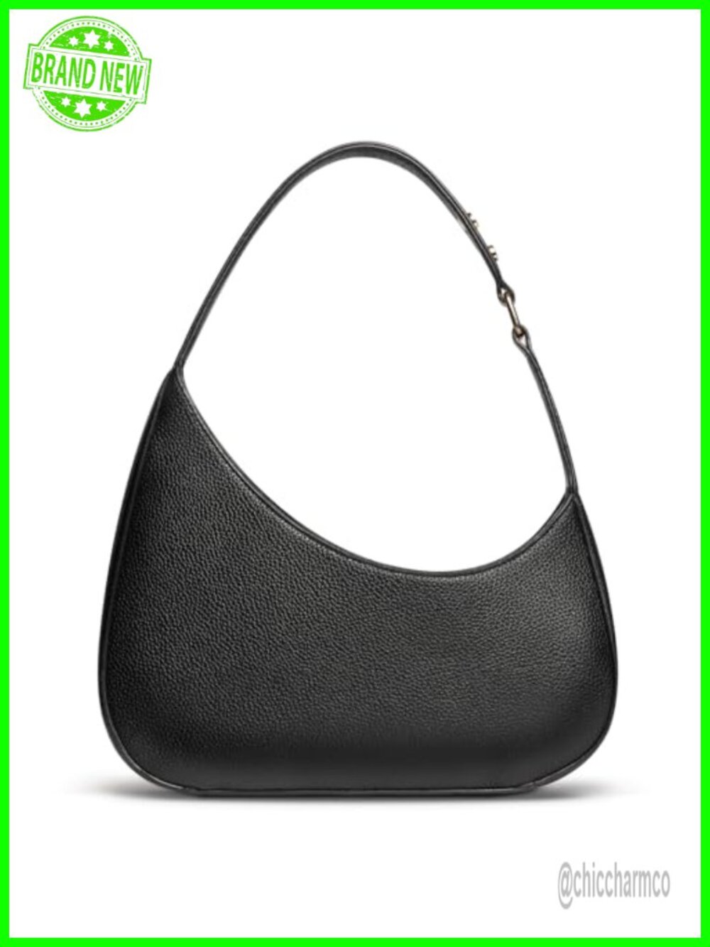 Small PU Leather Crescent Shoulder Bag Mini Handbag